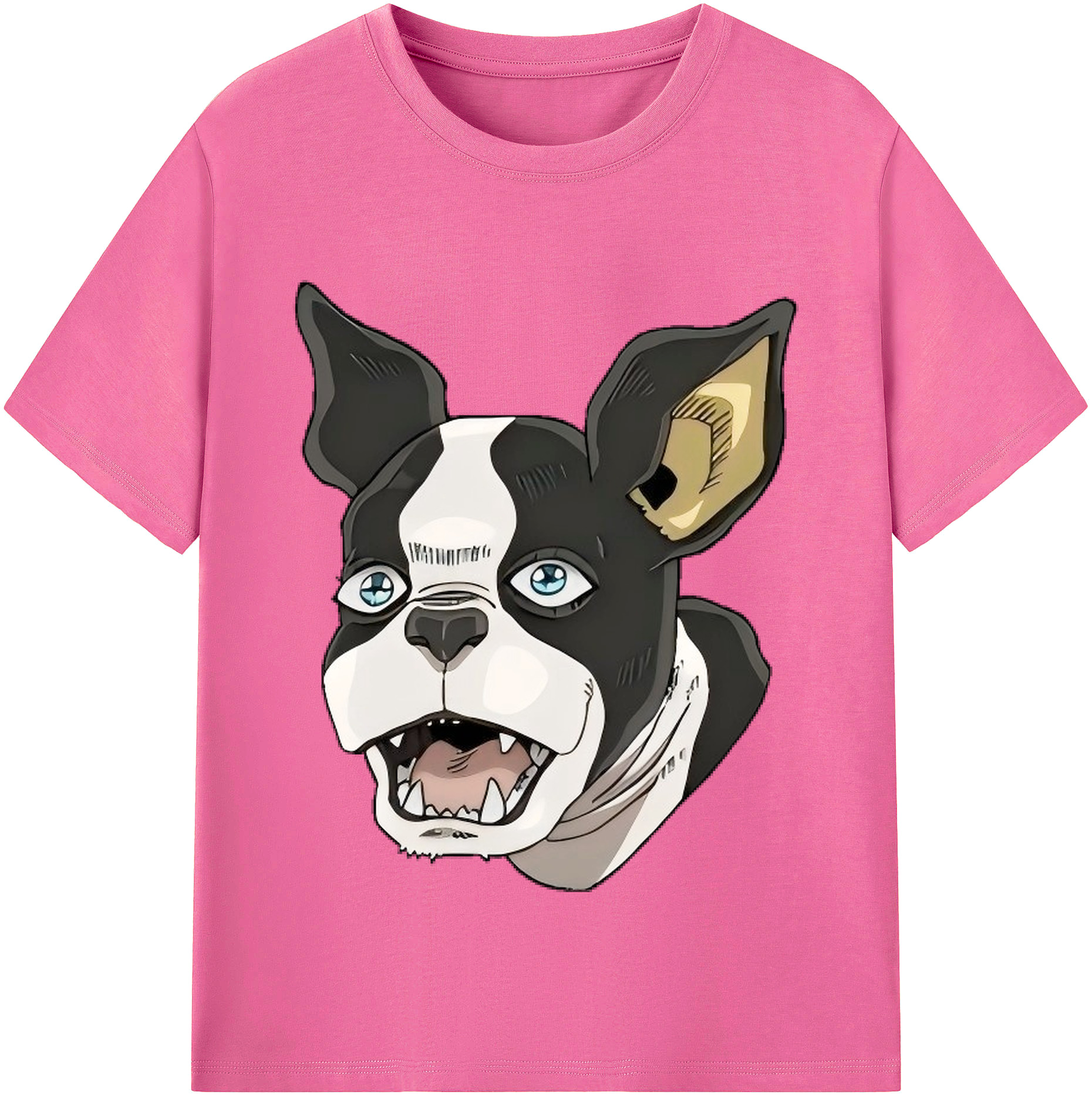 （画像用） ジョジョの奇妙な冒険 イギー JoJo's Bizarre Adventure Iggy レディースカジュアルプリントTシャツ（綿100％）